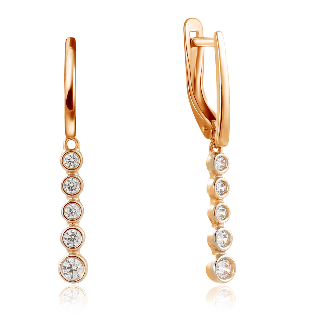 

Серьги с английским замком из золота 027961