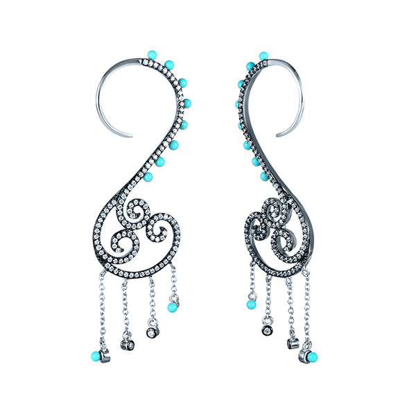 Серьги из серебра серьги женские из серебра balex jewellery 2405937635 кварц фианит