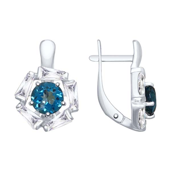 

Серьги с английским замком из серебра 92021862