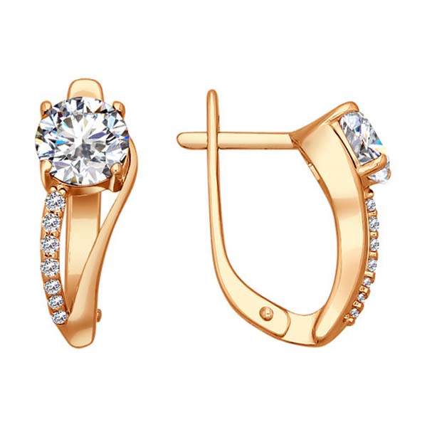 

Серьги с английским замком из серебра 93020368