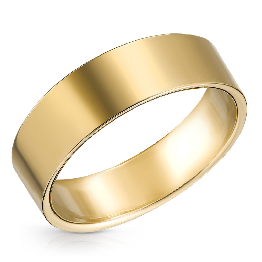 Кольцо обручальное гладкое из золота пирсинг в ухо кольцо классик d 12мм золото