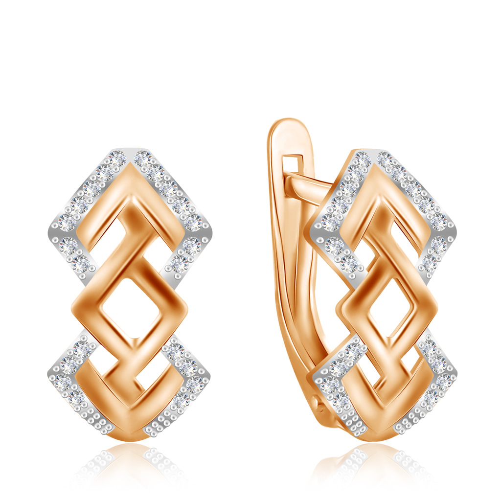 

Серьги с английским замком из золота 26611510000
