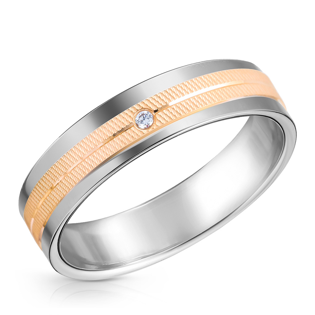 Золотое обручальное кольцо с бриллиантом золотое марсельское таро