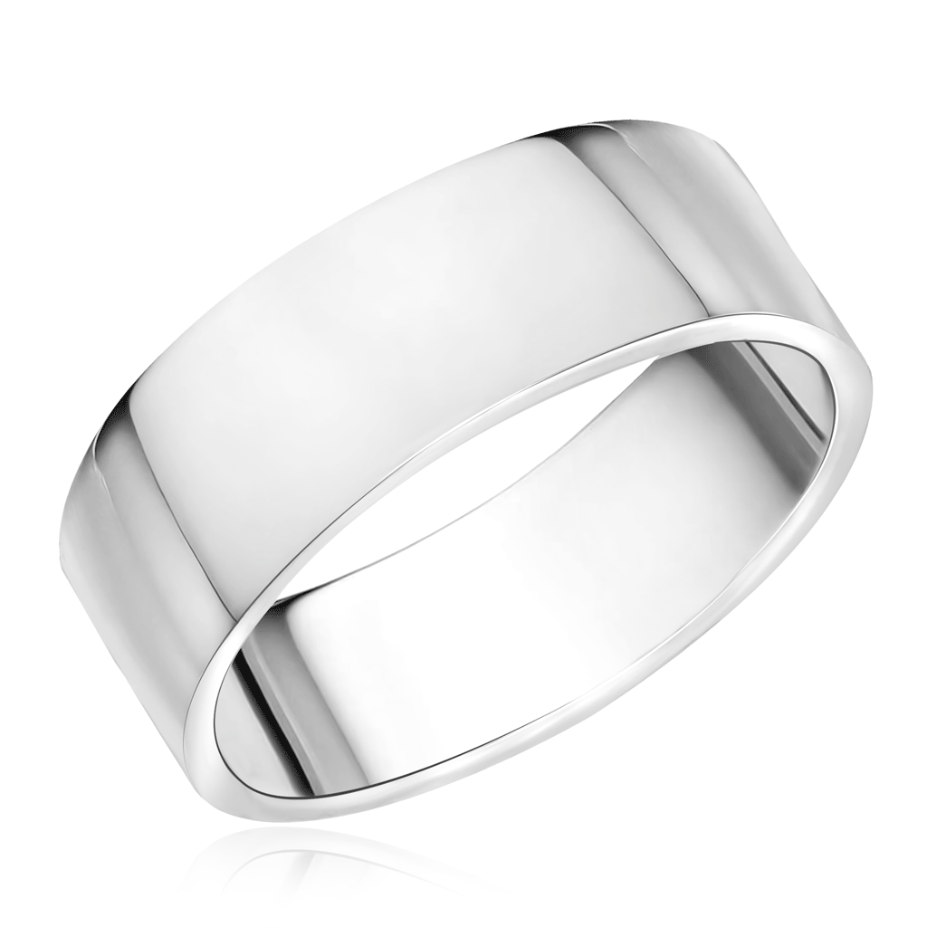Обручальное кольцо из белого золота кольцо обручальное вращающееся без вставок