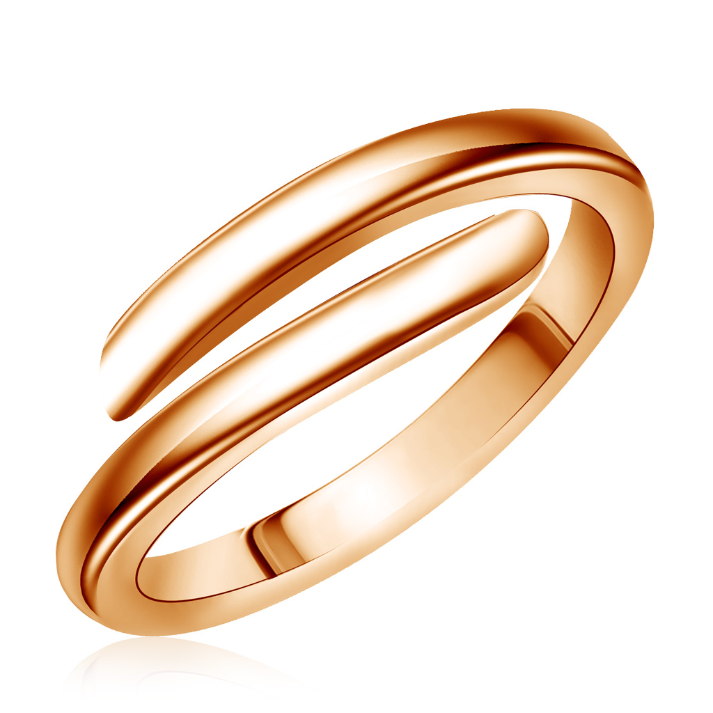 Кольцо из золота без вставок на фалангу пирсинг в ухо кольцо классик d 12мм золото