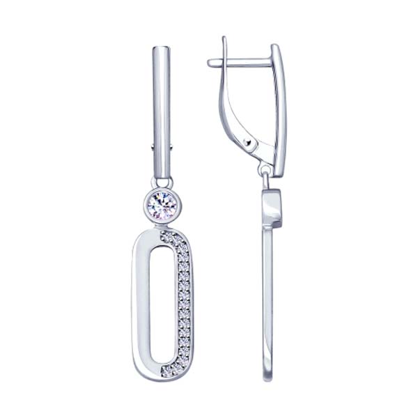 

Серьги с английским замком из серебра 94022953