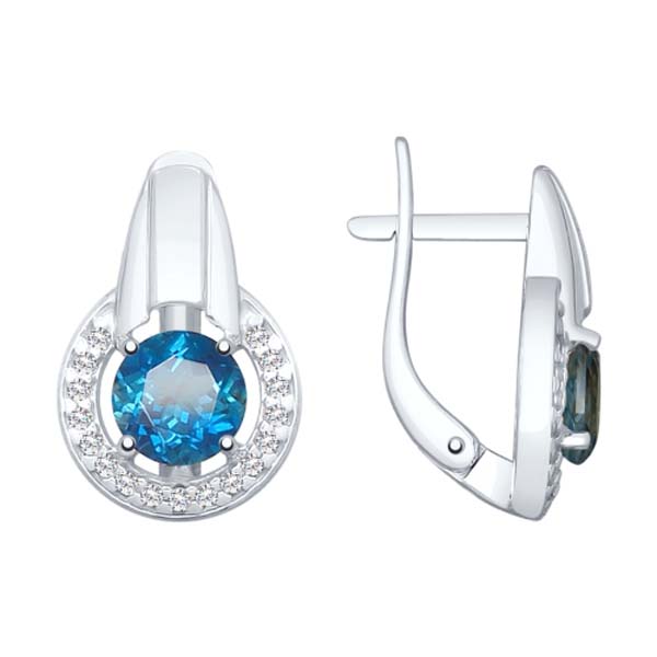 

Серьги с английским замком из серебра 92021774