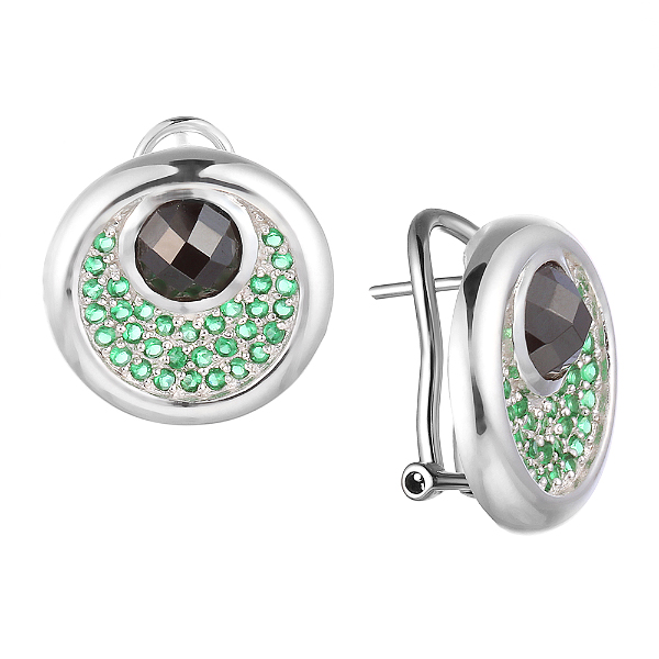 Серьги из серебра серьги женские из серебра balex jewellery 2410931541 кварц фианит
