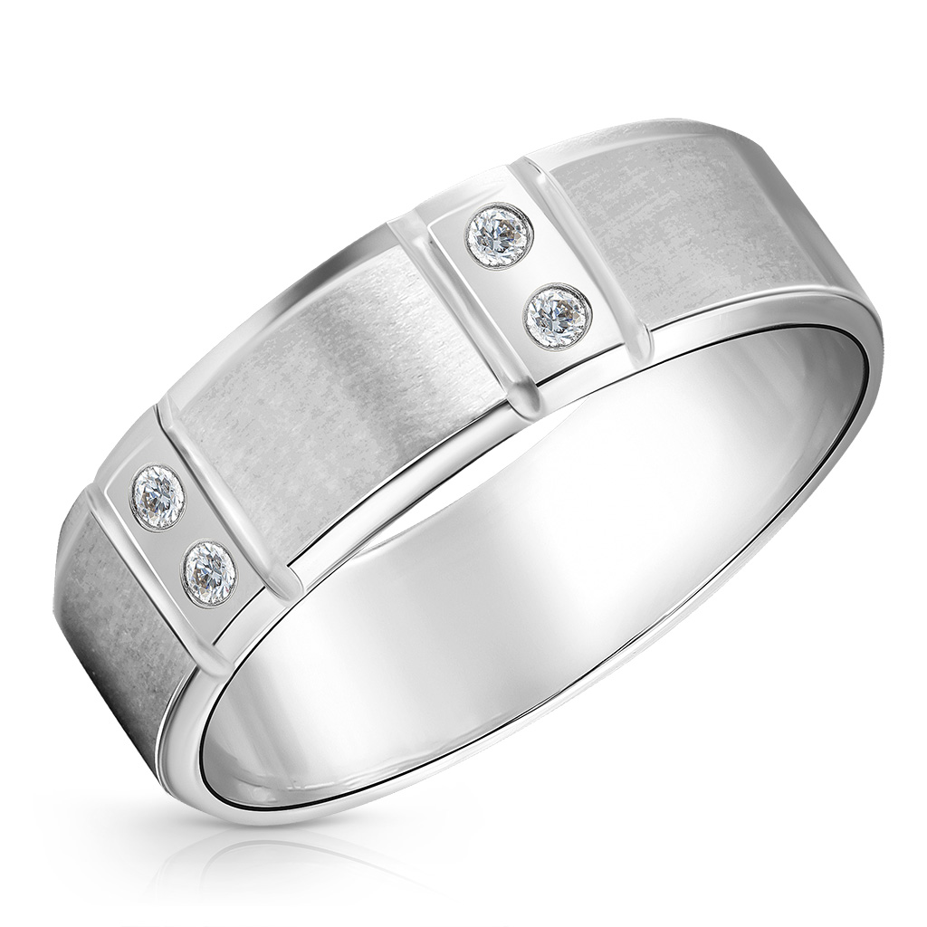 Обручальное кольцо из белого золота с бриллиантами кухонный гарнитур 7 3000х600 мм белый глянец бриллиант