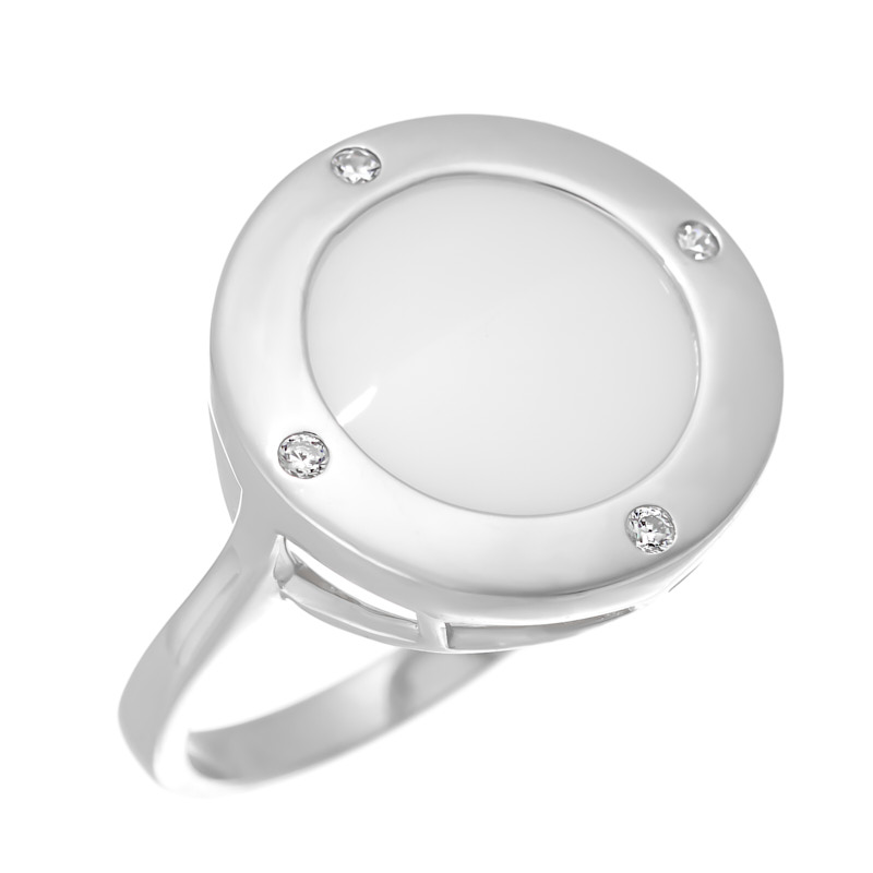 Кольцо из серебра кольцо фаланговое из серебра с фианитом р 18 5 джей ви r24187 bw 001