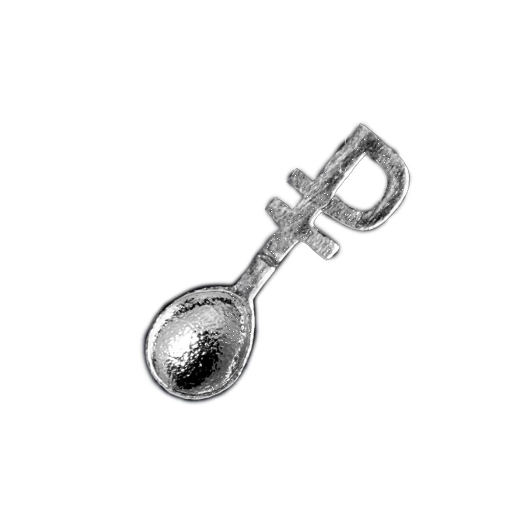 Ложка-загребушка из серебра ложка с подвесом светлой пасхи 14 8 х 2 7 см