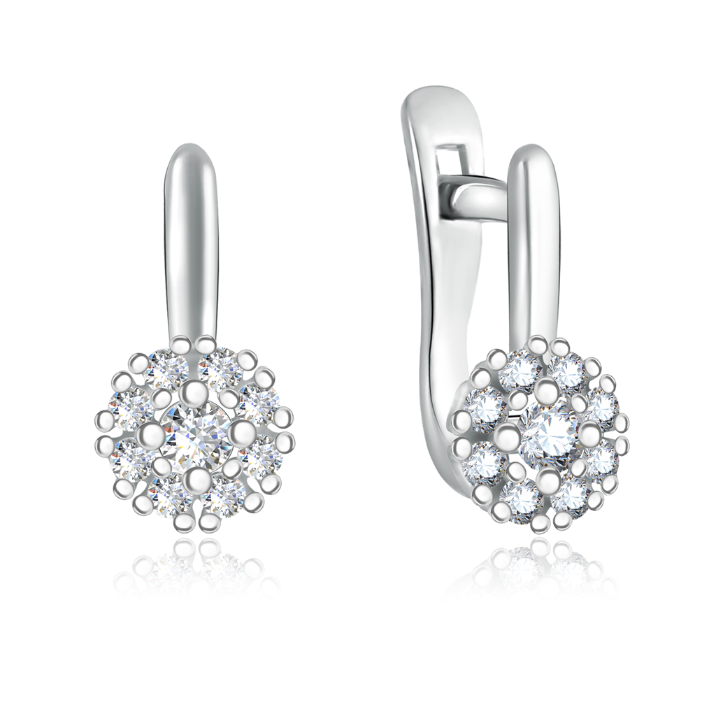 

Серьги с английским замком из серебра 94021908