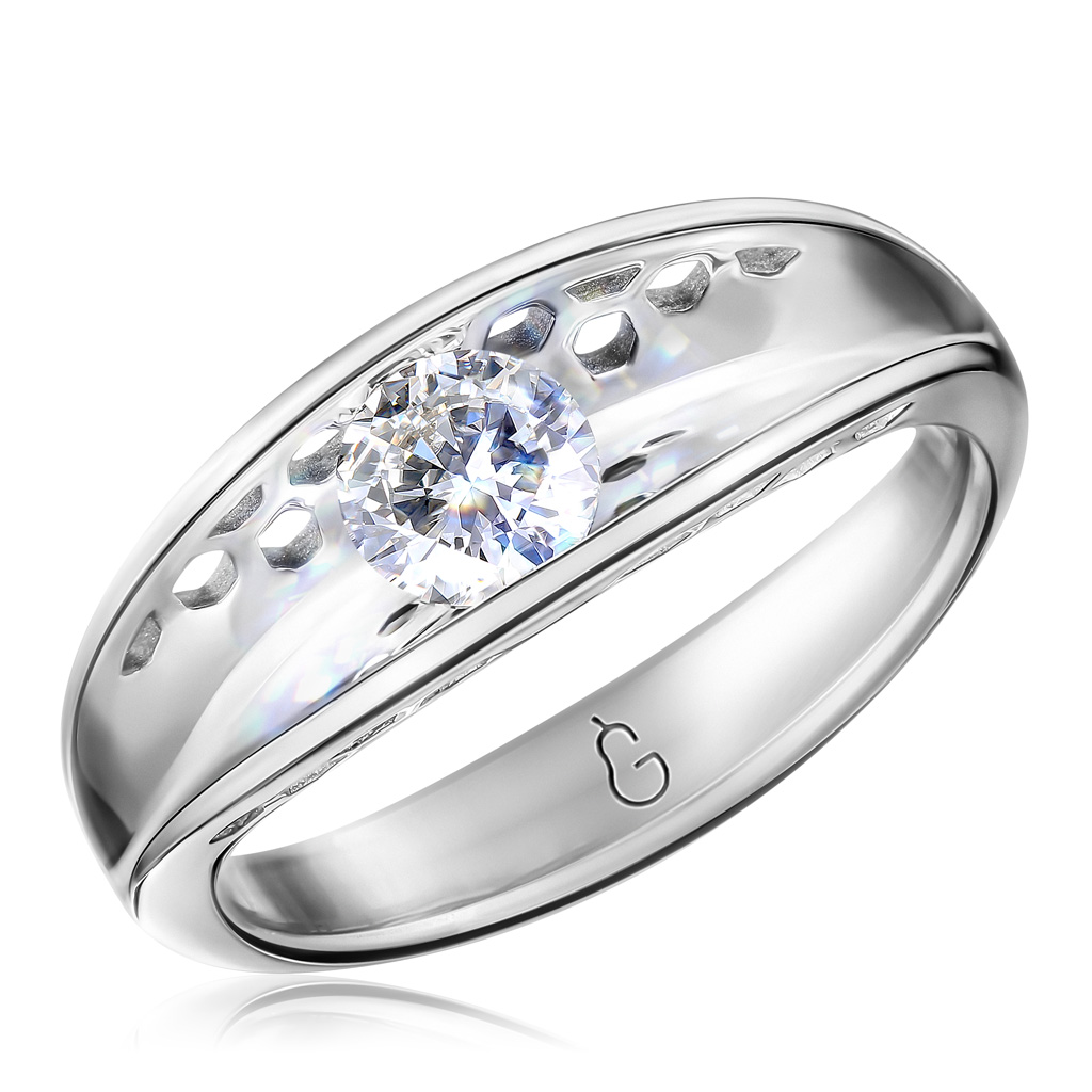 Кольцо из белого золота с бриллиантом кольцо из белого золота р 18 5 джей ви aar 6643 ko wg бриллиант