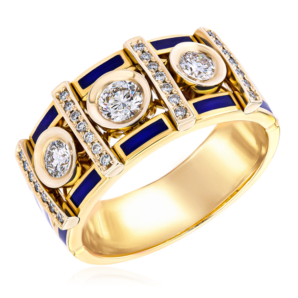 Перстень печатка золото 750