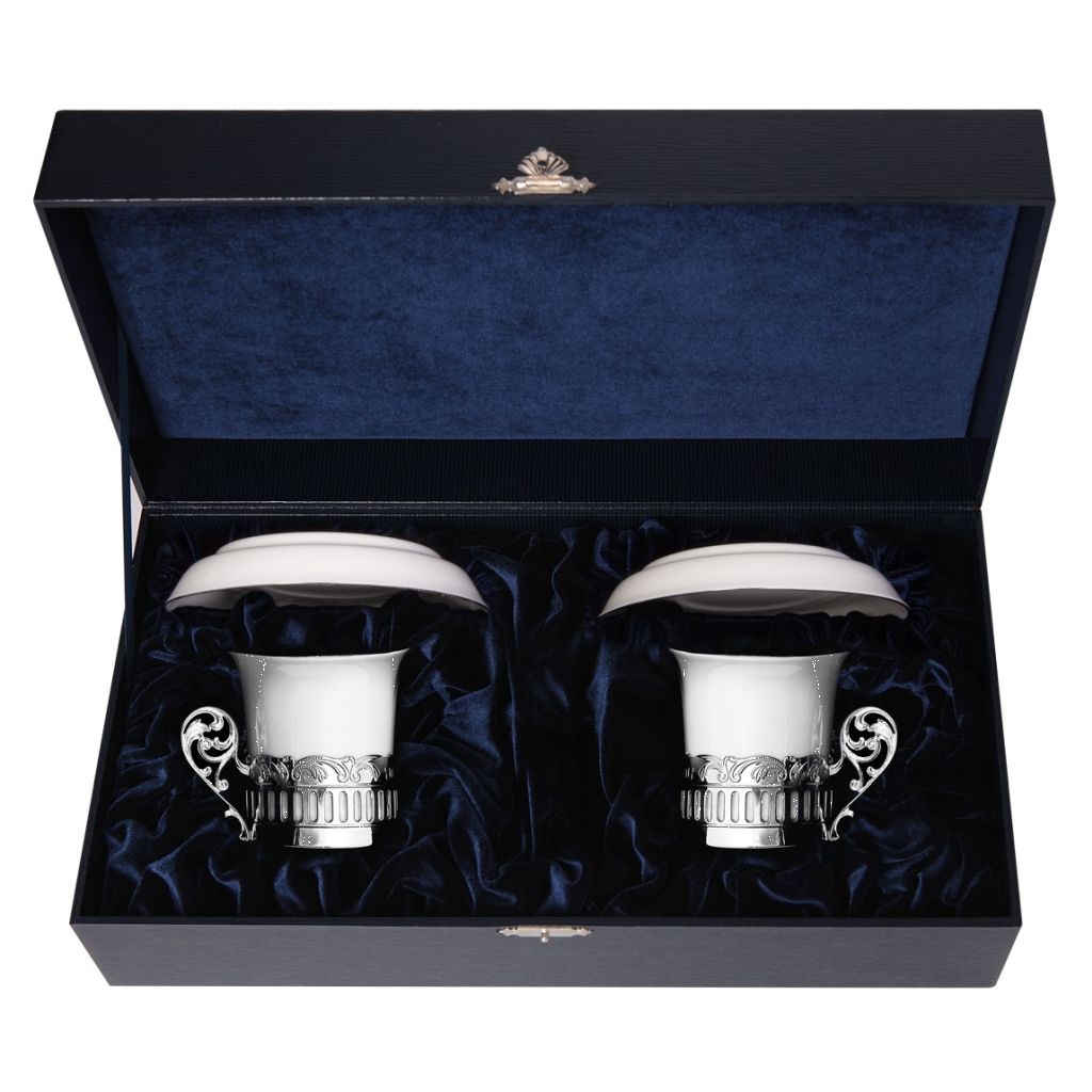 Набор серебряных кофейных чашек «Богема» adidas подарочный набор для мужчин ice dive