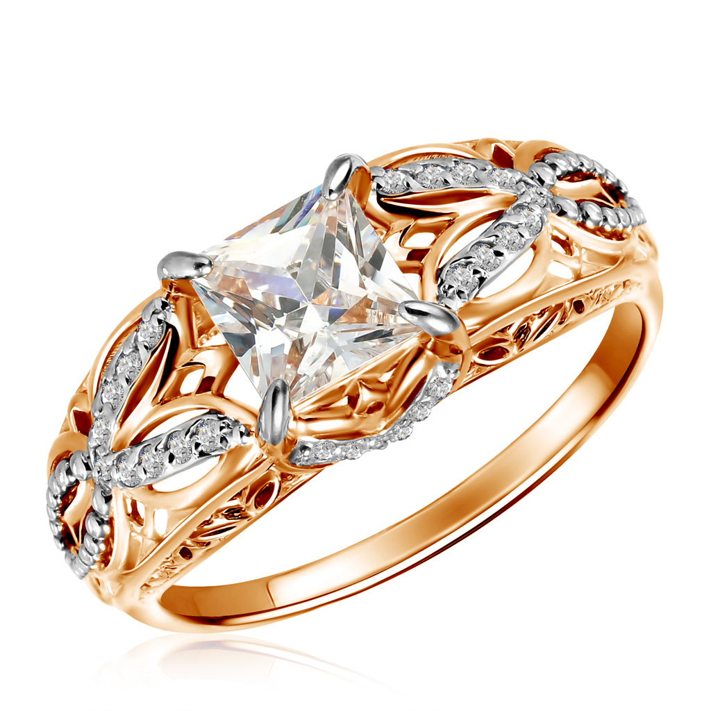 Красивые кольца из золота