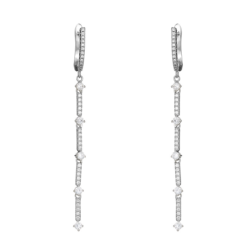 Серьги с английским замком из серебра серьги женские из серебра balex jewellery 2410931231 топаз фианит