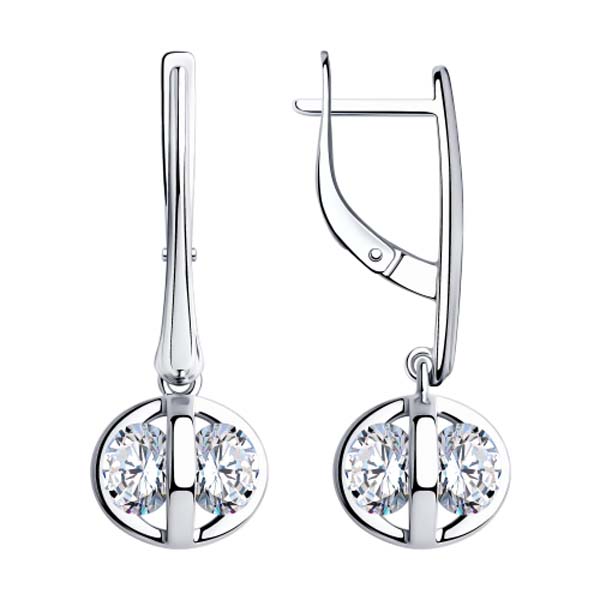 

Серьги с английским замком из серебра 94023605