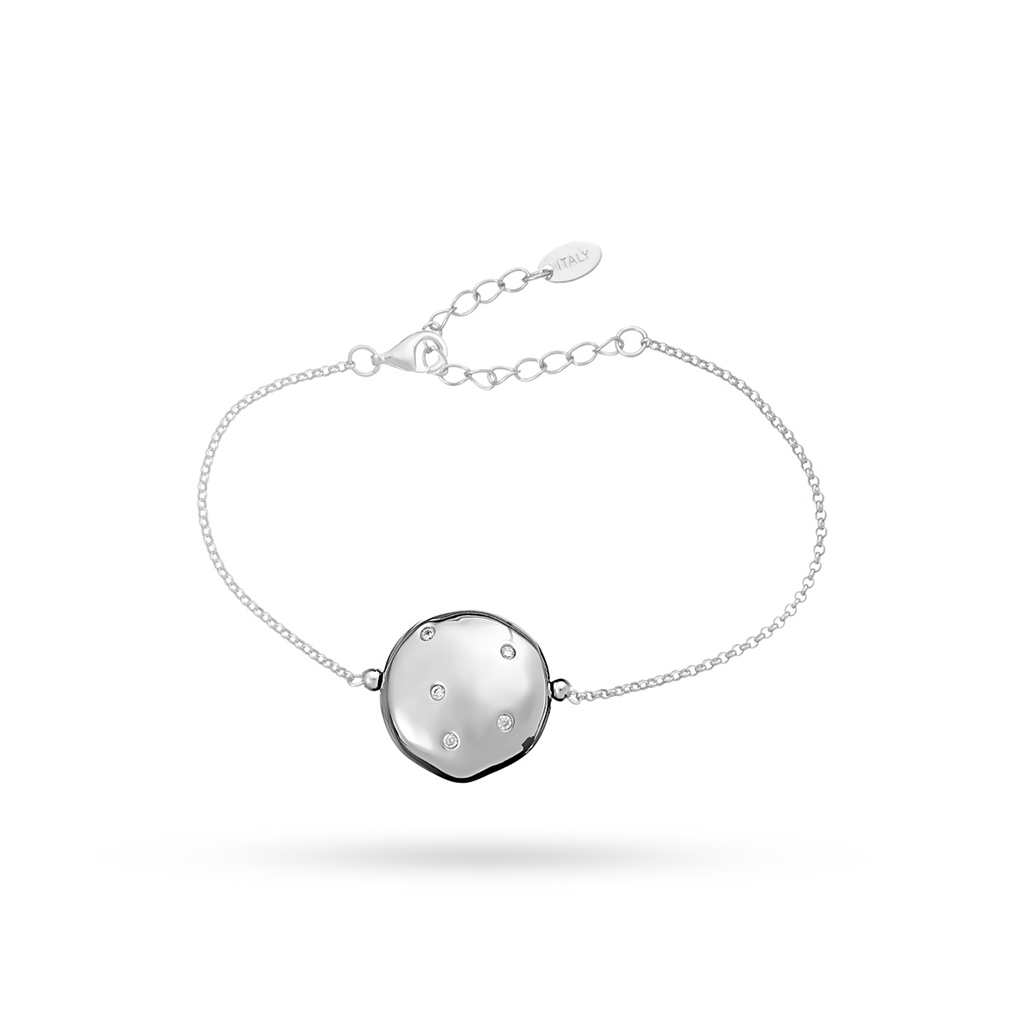 Браслет декоративный из серебра кулон из серебра приволжский ювелир 493621 fa11ln фианит лунный камень