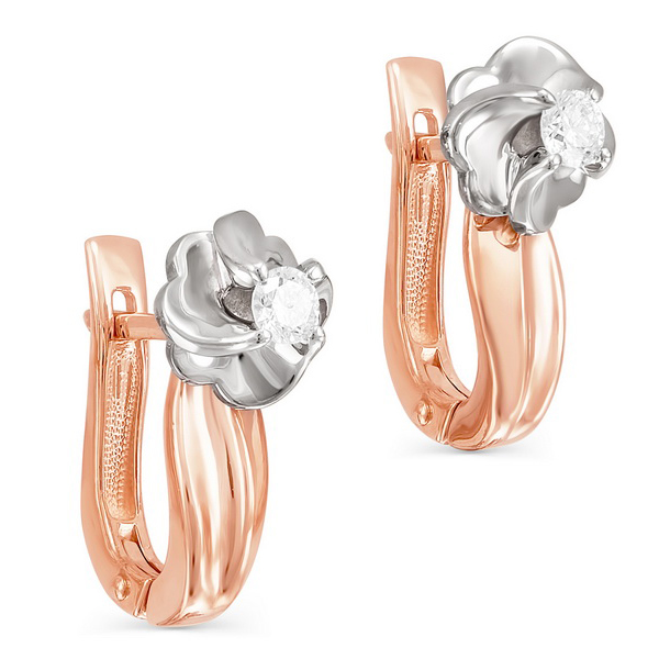 

Серьги с английским замком из золота 12-0305-1000