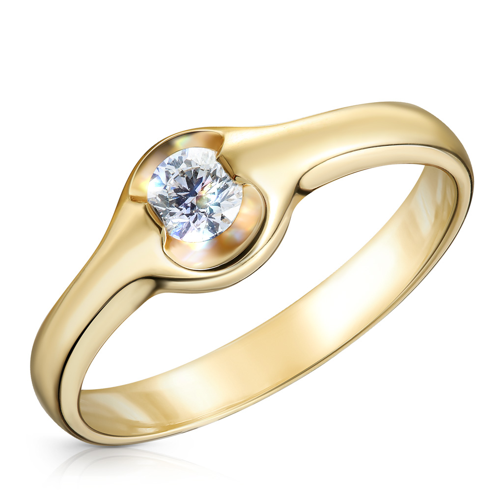 Кольцо из золота с бриллиантом hagen fluval уплотнительное кольцо для кранов fluval fx5