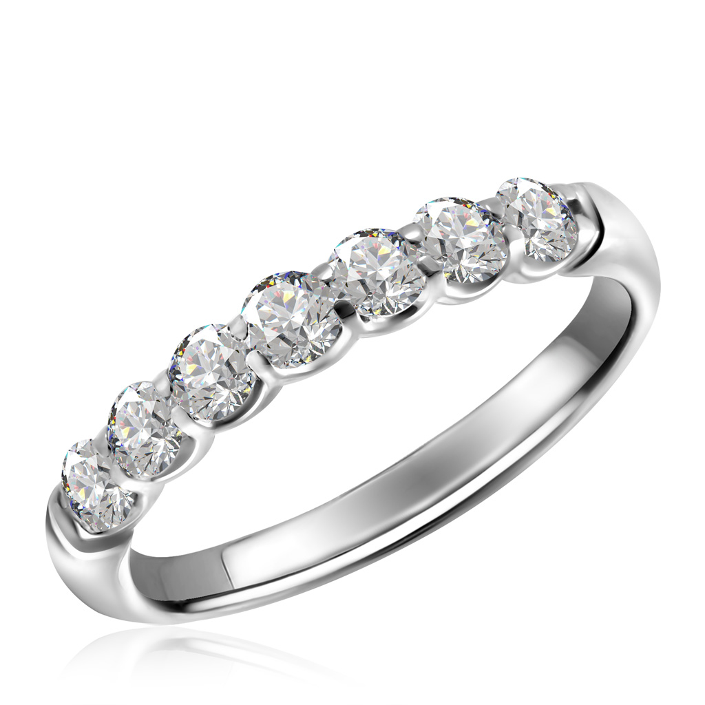 Золотое кольцо с дорожкой из бриллиантов золотое кольцо корона с фианитами