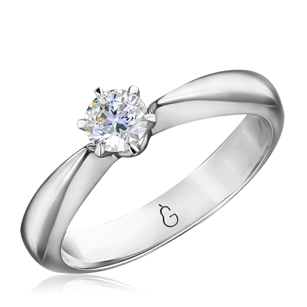 Помолвочное кольцо из белого золота с бриллиантом пирсинг из красного золота с бриллиантом ювелир карат 3224630 9
