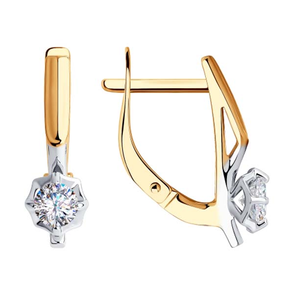 

Серьги с английским замком из золота 81020513