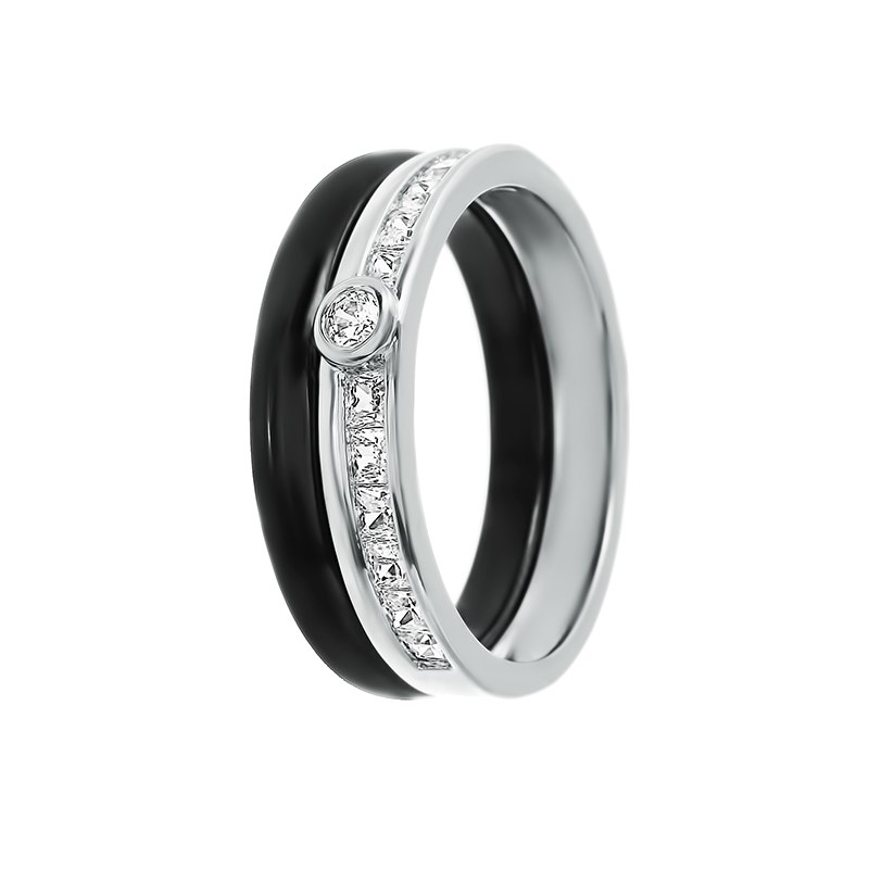 Кольцо из серебра кольцо фаланговое из серебра с фианитом р 17 джей ви pr130124d 001