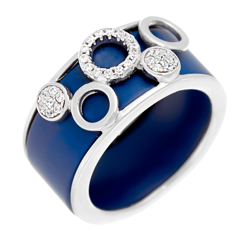 Кольцо из серебра кольцо из серебра с сапфиром и фианитом р 17 5 balex jewellery 1405937596