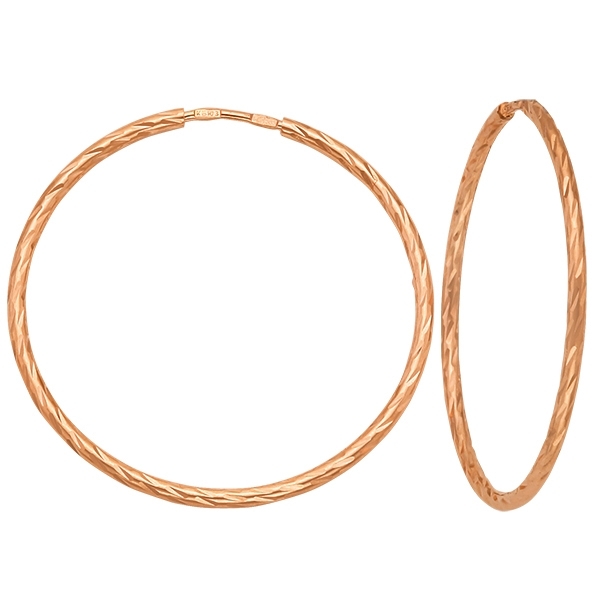 Серьги-кольца Конго из золота дорожка этель новогодние украшения 40х149 см 100% хл саржа 190 г м2
