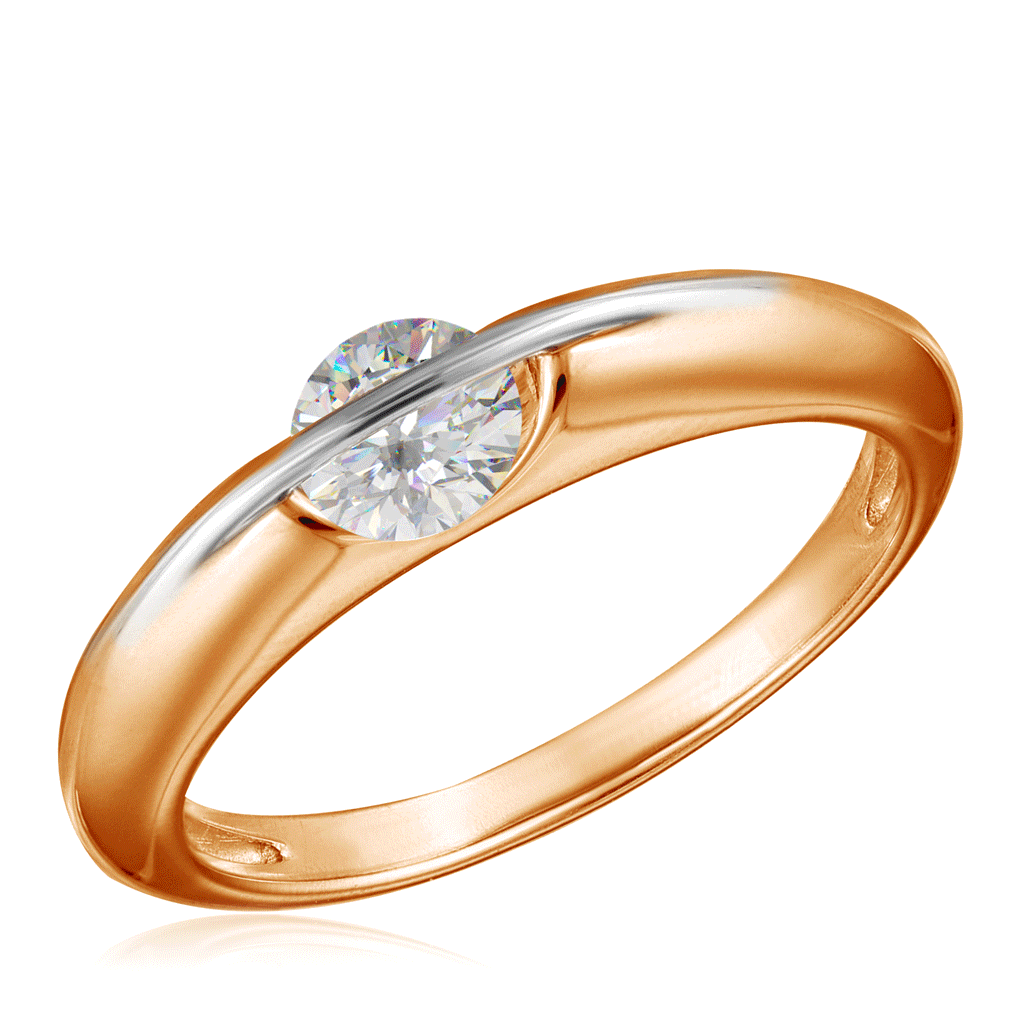 Кольцо золотое Танцующий бриллиант Air золотое кольцо россии легенды древних городов