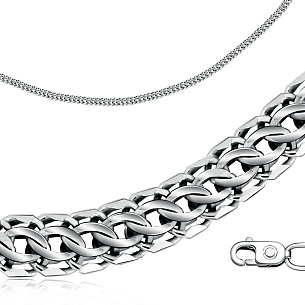 Браслет ручной работы из серебра, плетение каприз