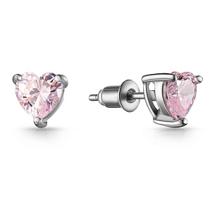 Серьги из серебра с цирконием