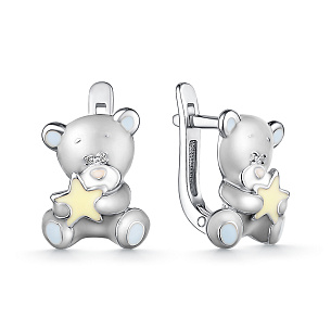 Серьги детские из серебра