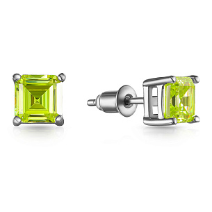Серьги из серебра с цирконием