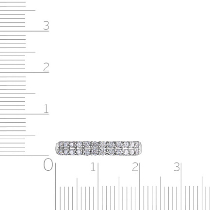 Кольцо из белого золота с бриллиантами