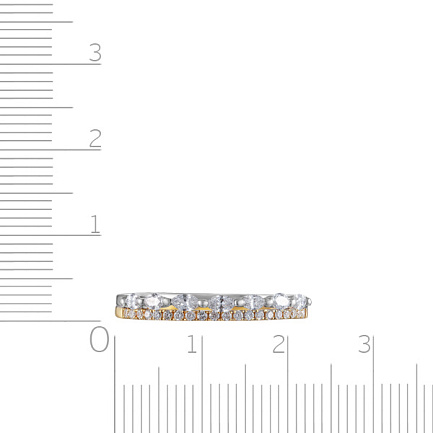Кольцо из комбинированного золота с бриллиантами